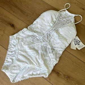 Becca Brand white one piece swimsuit New with Tags